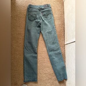 Green Denim Levi Jeans